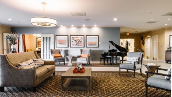 Music room at The Hampton at Meadow Place