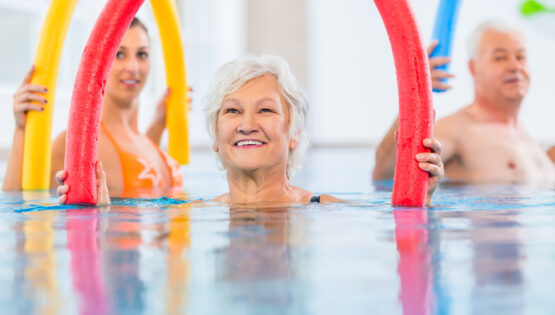 Water aerobics at The Hampton at Meadow Place