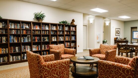 Library at The Hmapton at Meadows Place
