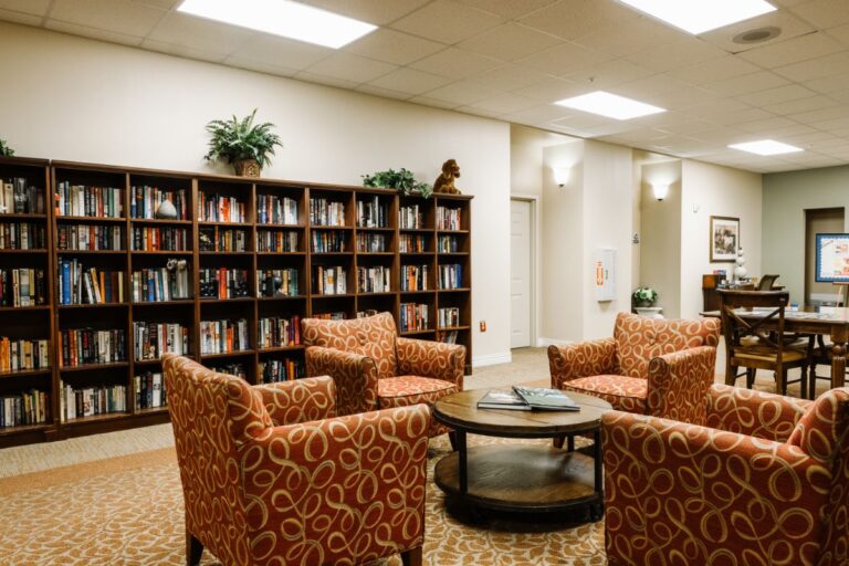 Library at The Hmapton at Meadows Place