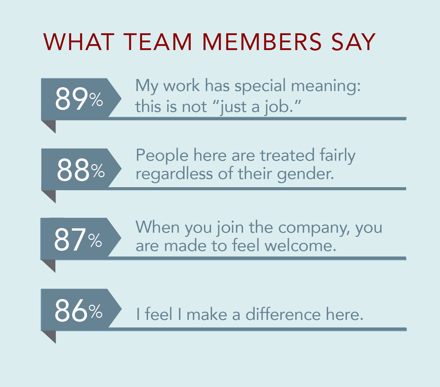 What Team Members Say about Working Here