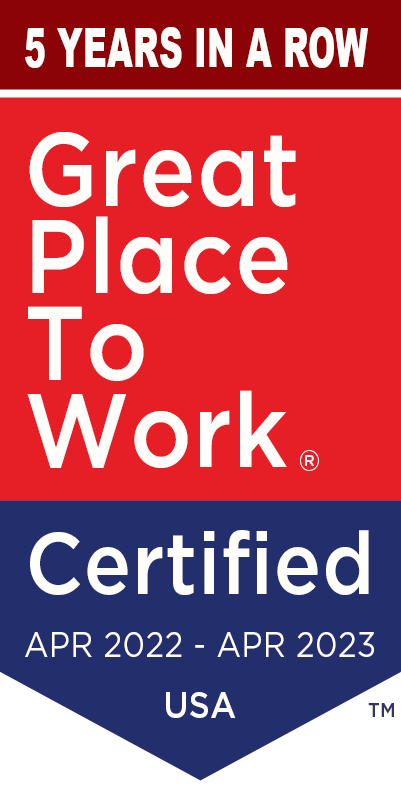 Great Places to Work Certified Apr 2022-2023